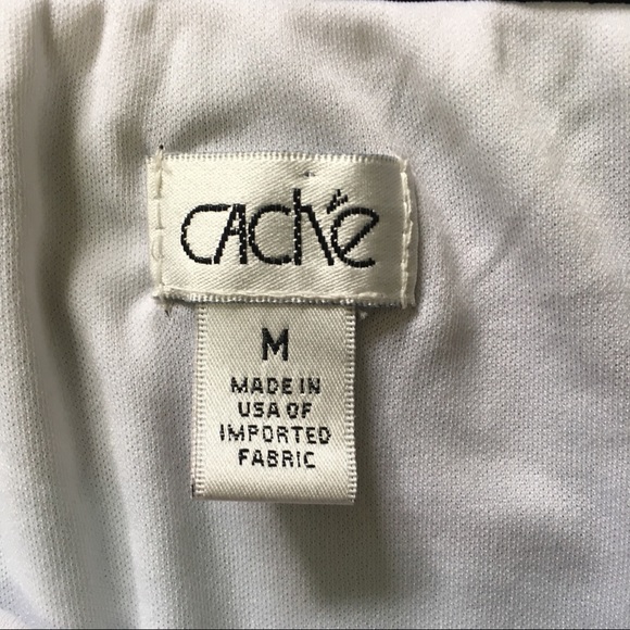 Cache Asymmetrical Skirt with bold stripes. Sz M - Picture 2 of 5